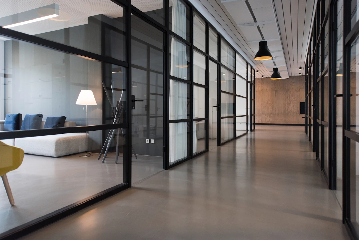 A bright, contemporary professional workspace